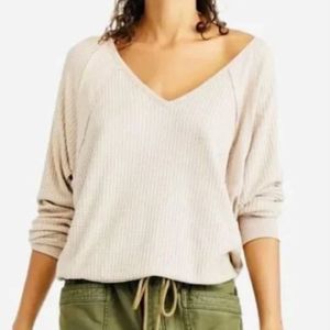 NWT Womens Small Alabaster Free People Santa Clara Thermal